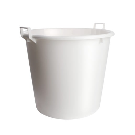 Kuip Met handvat 125L Wit