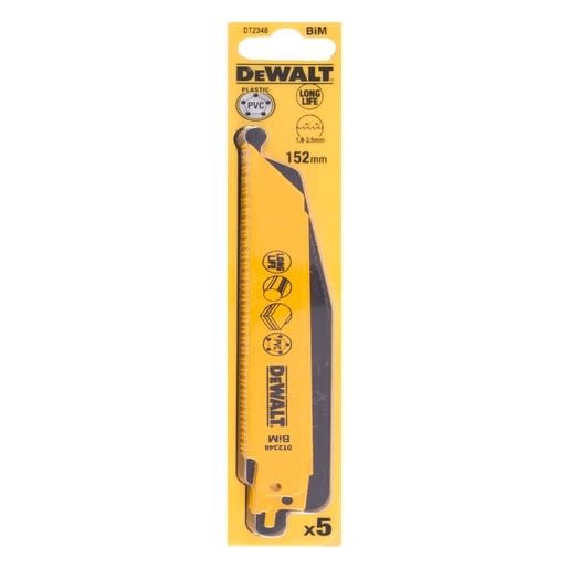 DeWALT Reciprozaagblad DT2348QZ Bi-Metaal 152mm 5st Universeel