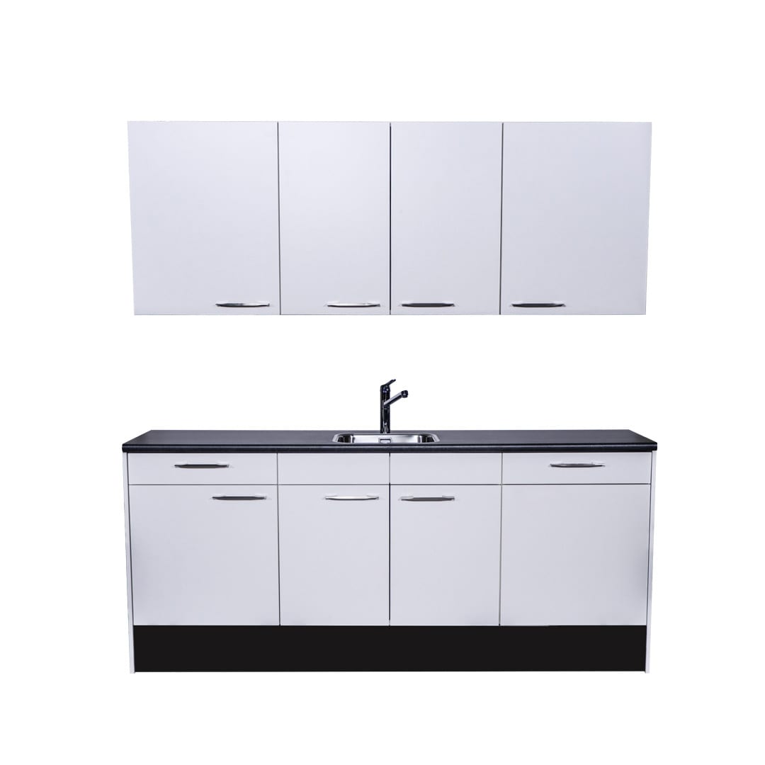 Product afbeelding voor Procasa Keuken 210cm Compleet Wit Inclusief Vaatwasser Volledig Geintegreerd