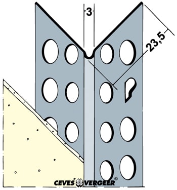 Hoekbeschermer 9278 300cm 1mm Wit