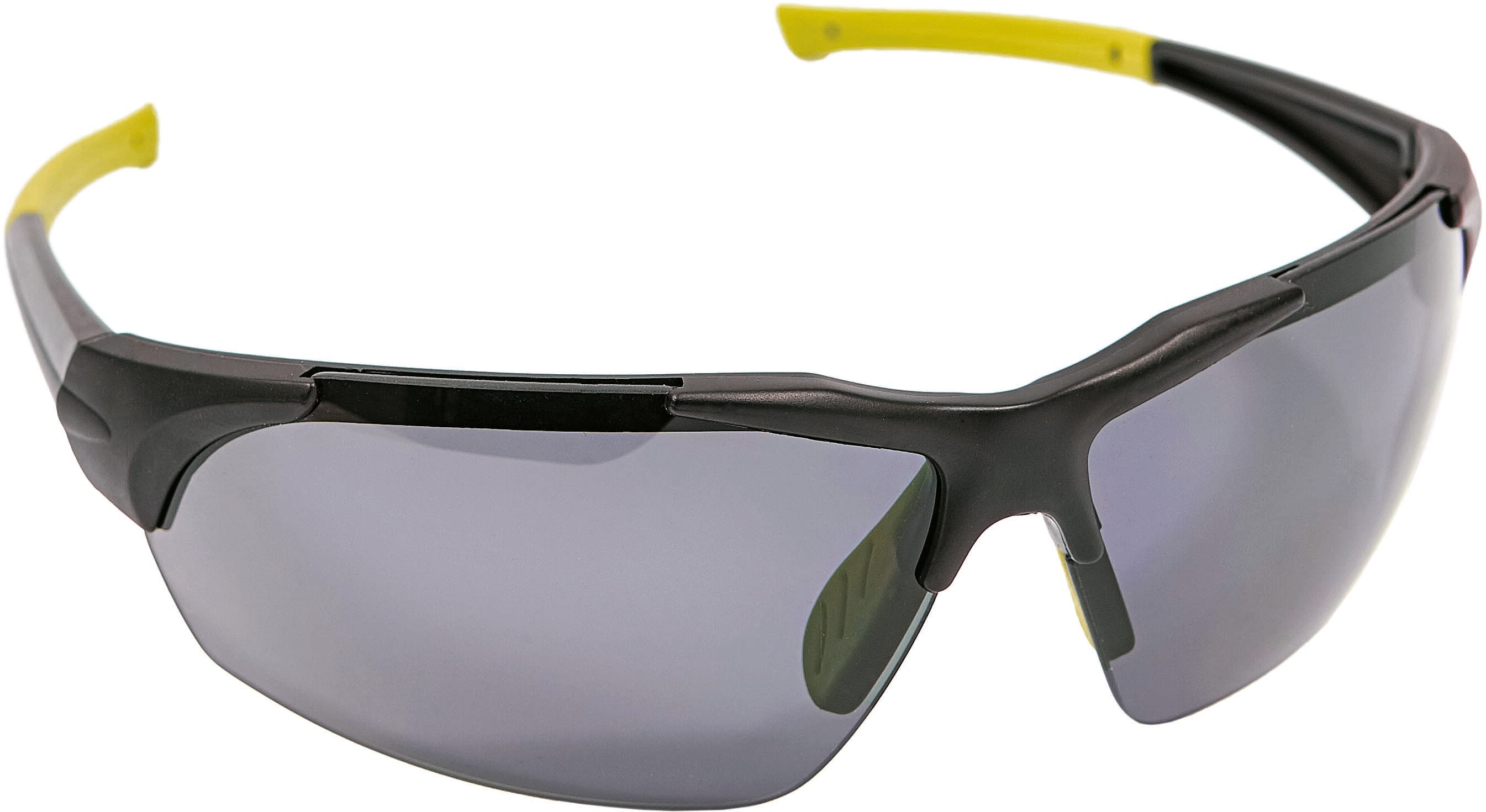 iSpector Veiligheidsbril Halton Montuur Zwart/Geel Lens Smoke