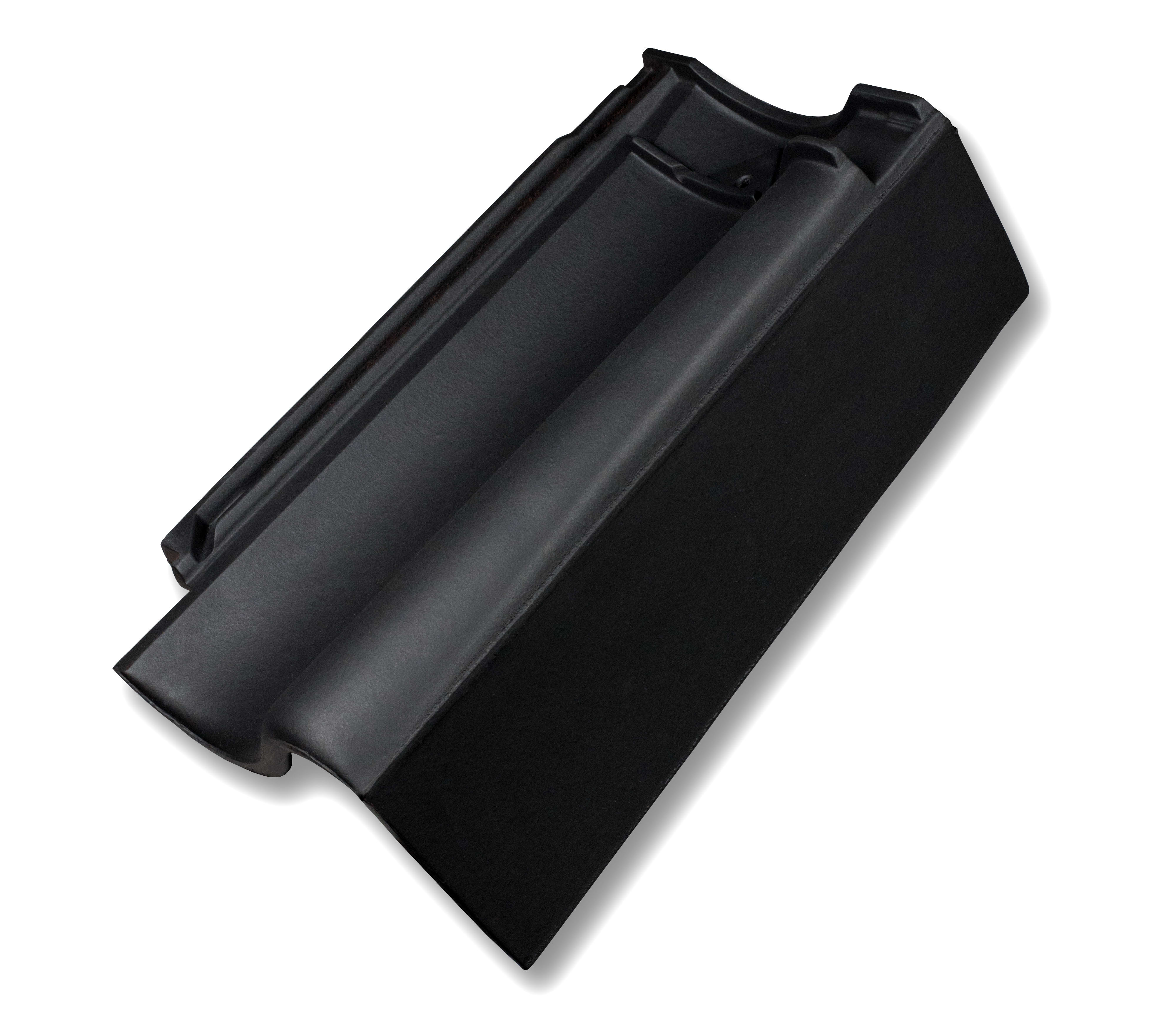 Nelskamp OVH Pan H10 Gevelpan Rechts Innensteg Matzwart Engobe