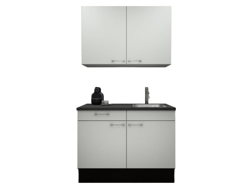 Procasa Keuken 120cm Compleet Wit Spoelbak Rechts