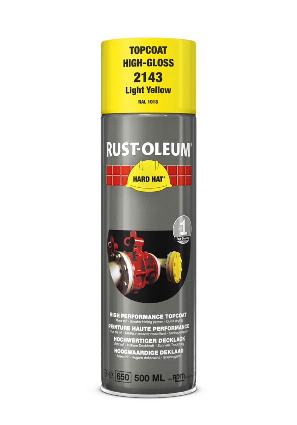 Rust-Oleum Deklaag Hard Hat 2143 500ml Lichtgeel RAL1018