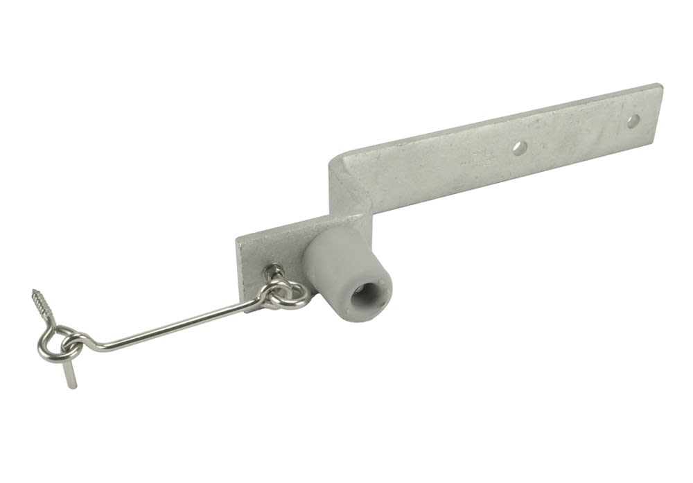 GB Deuropvangbeugel Vlak 40x8mm 215x50x60mm Thermisch Verzinkt 73480B