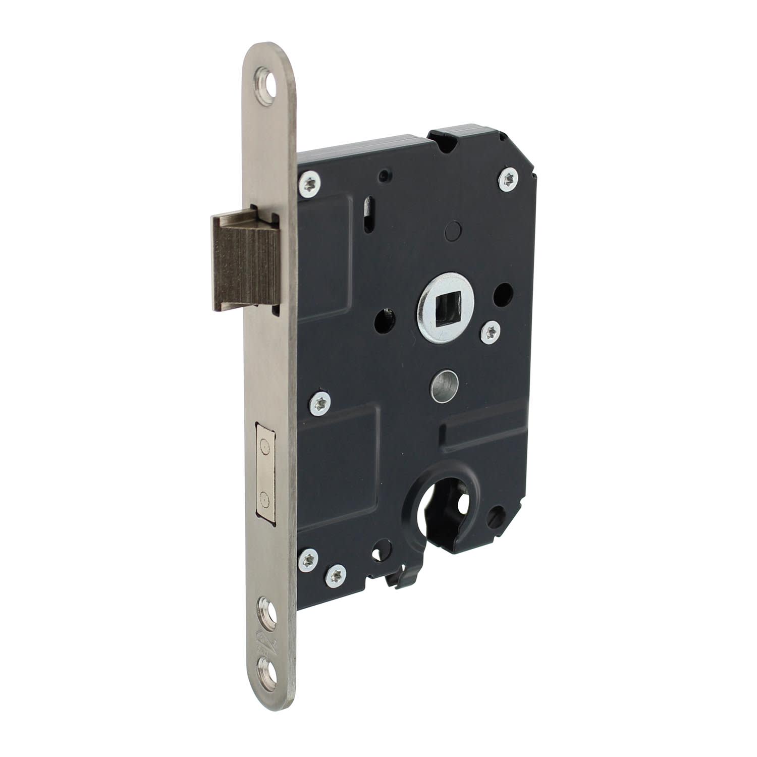 Product afbeelding voor Intersteel Veiligheidsdag- En Nachtslot PC55 Doornmaat 50.5mm SKG1 RVS Voorplaat Afgerond 20x174mm