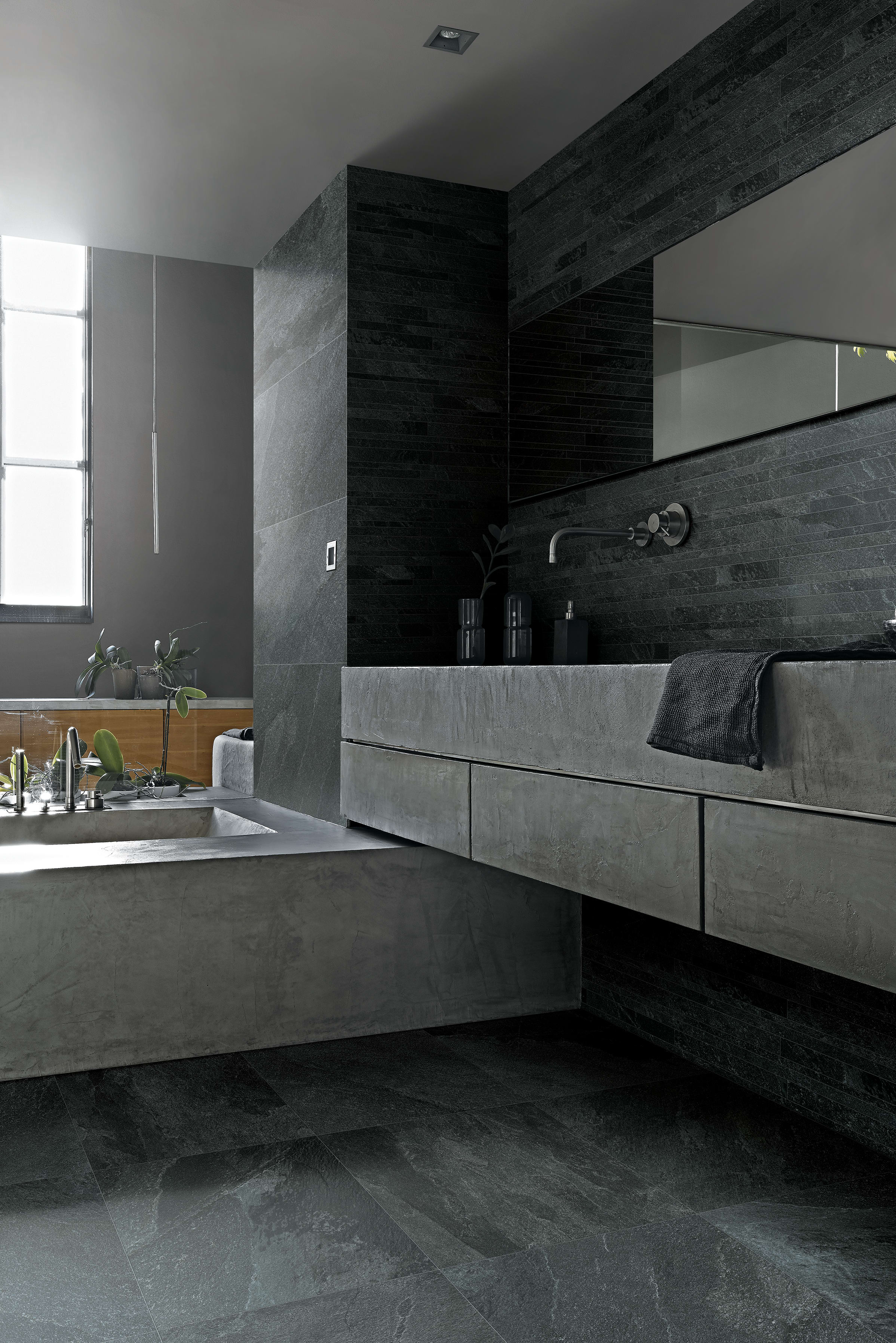 Product afbeelding voor Procasa Vloertegel Proslate Coal 60x60cm 9mm Modulair Mat Gerectificeerd R10