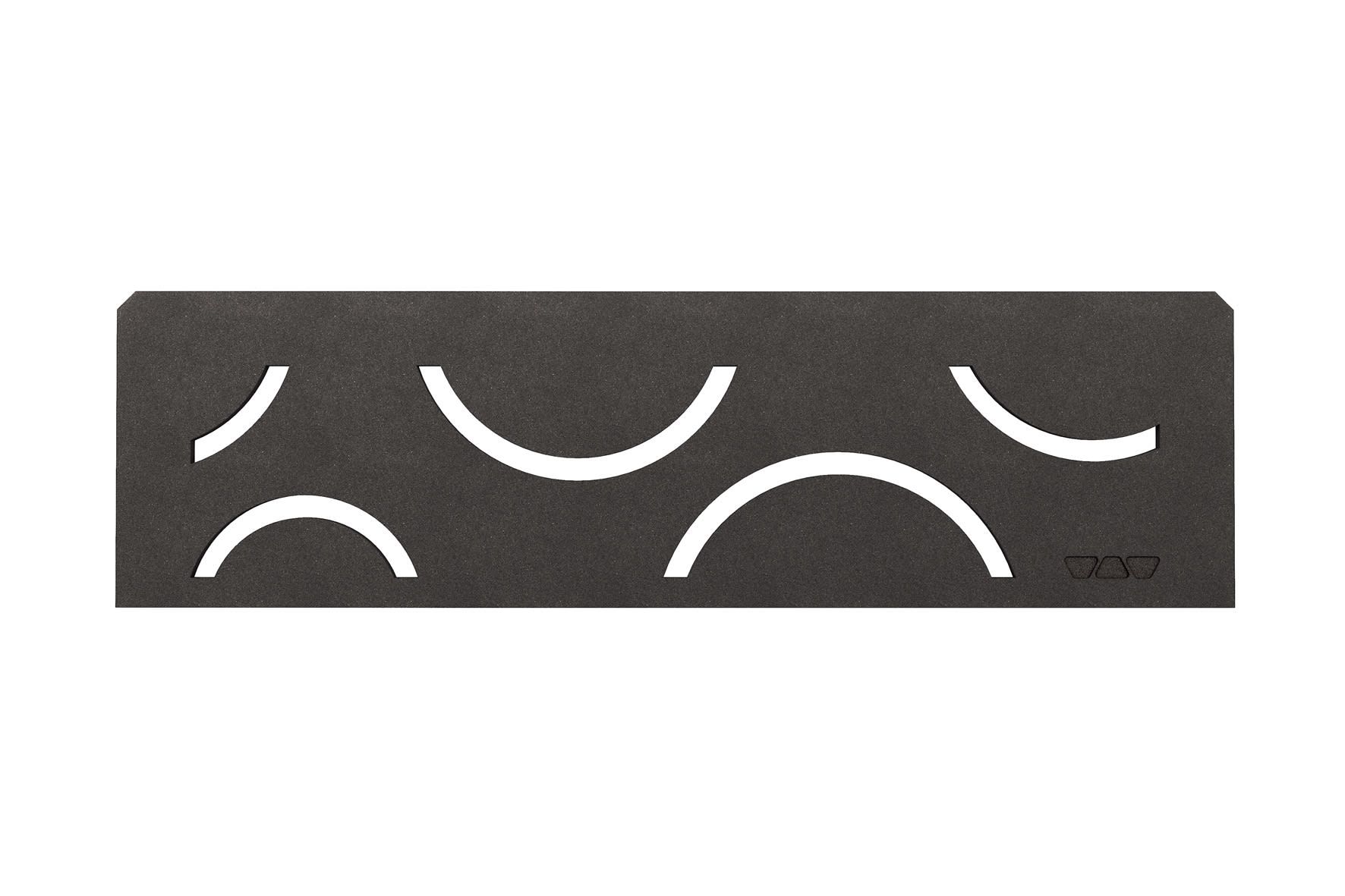 Schlüter SHELF-N-S1 Planchet 300x87mm Design Floral Alu Structuur Gecoat Donkerantraciet SNS1D5TSDA