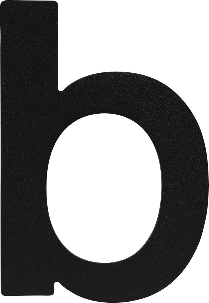 Oxloc Huisletter B 84x117mm RVS Zwart