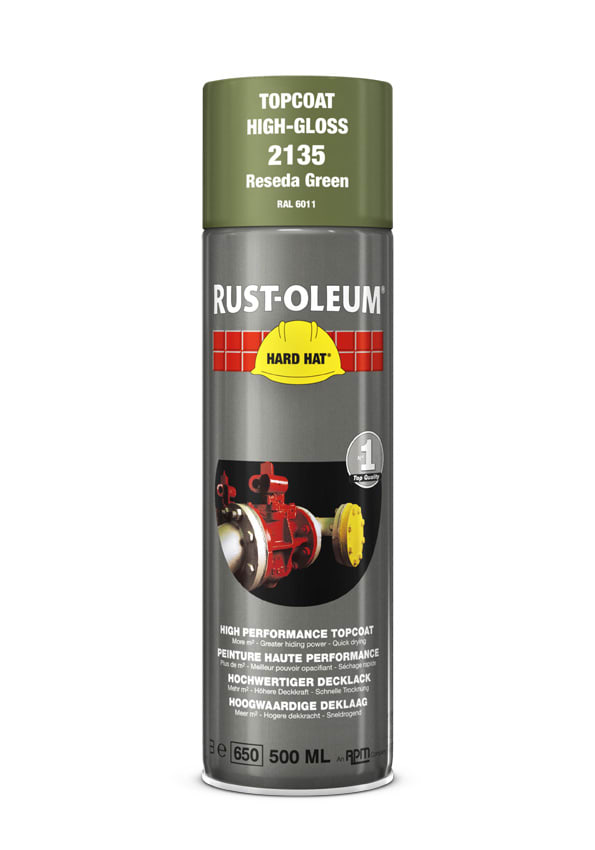 Rust-Oleum Deklaag Hard Hat 2135 500ml Resedagroen RAL6011
