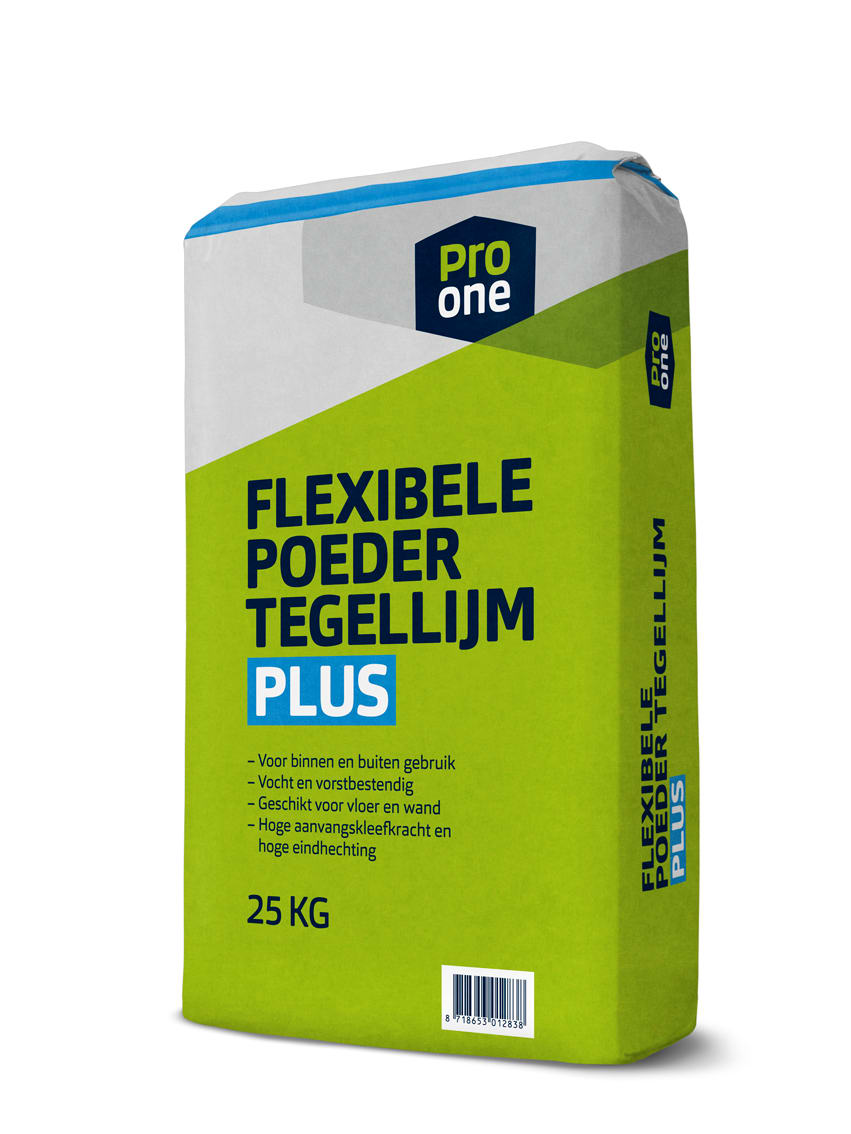 ProOne Flexibele Poedertegellijm Plus 25kg