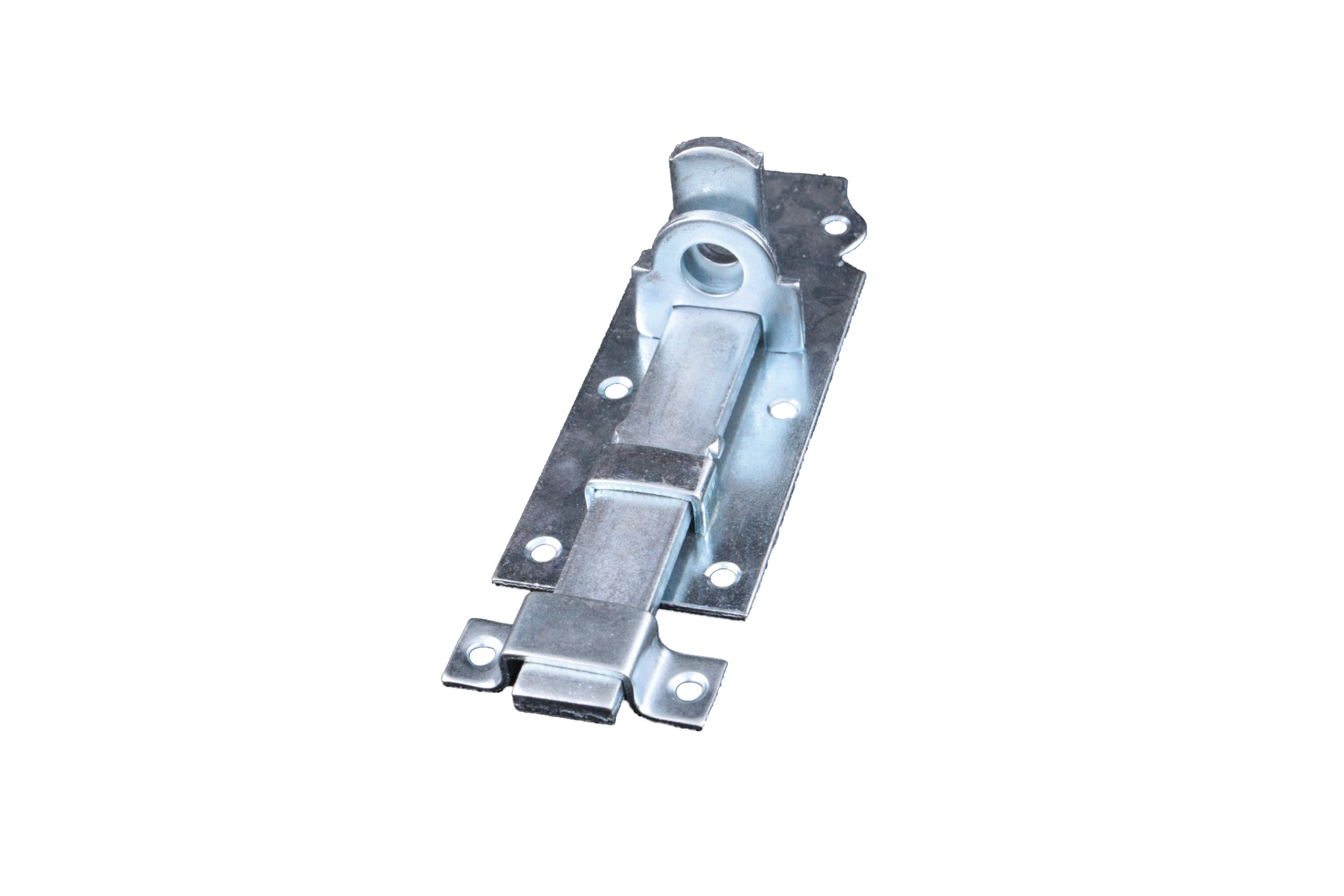 Hangslotschuif 120mm Vlak Blauw Verzinkt