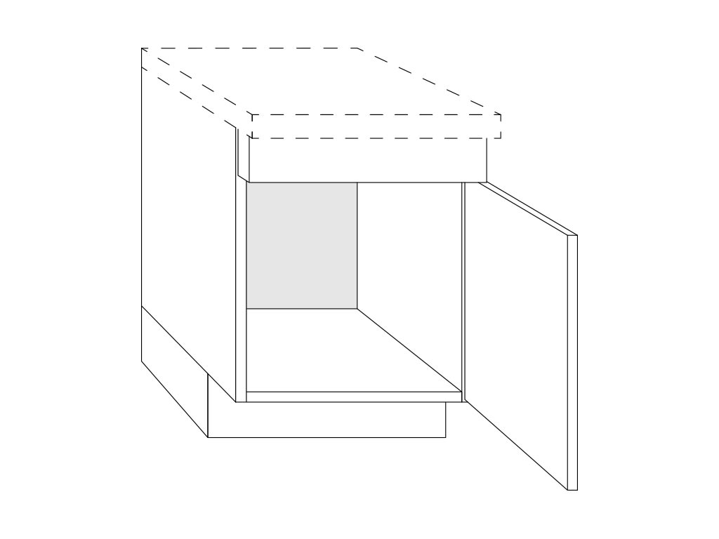 Bribus Onderkast Eco PG-2 OGM60-DB R FSC Mix 70%