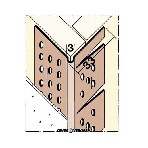Hoekprofiel 3767 300cm 1mm Voor Bogen PVC Wit