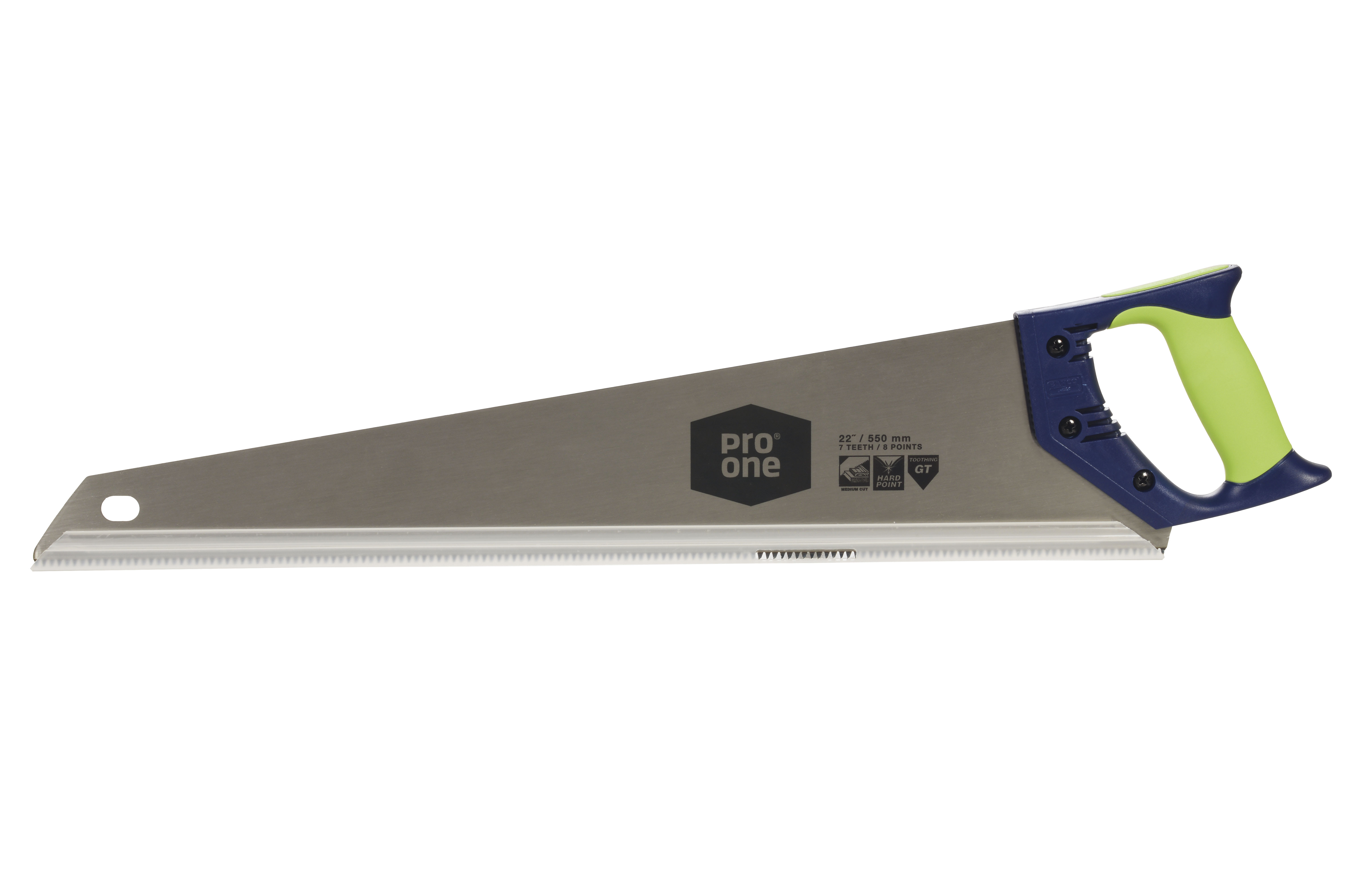 ProOne Handzaag 550mm Hardpoint GT-Vertanding Met Softgrip Greep