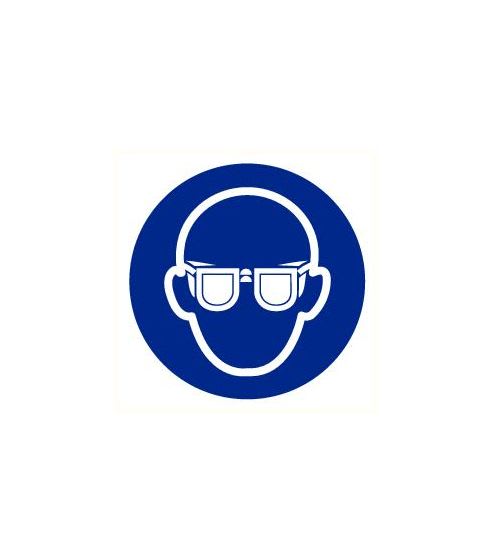 Bord Veiligheidsbril Verplicht 200mm Polypropyleen