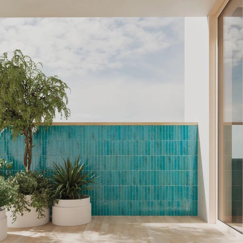 Product afbeelding voor Wandtegel Wow Potters Azur 5x25cm 9mm Glanzend