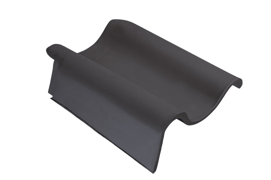 Monier Oude Holle Gevelpan Links Blauw Gesmoord