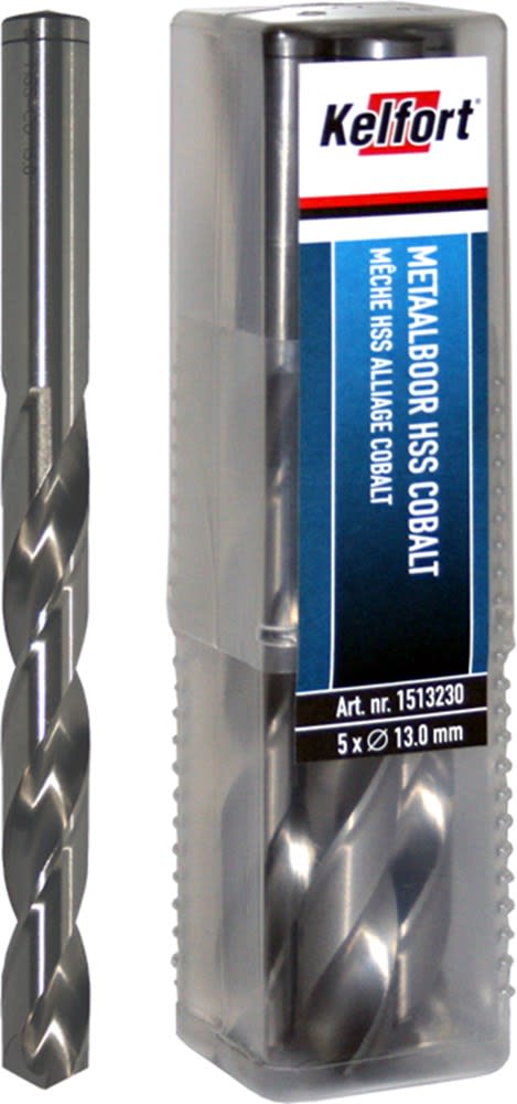 Kelfort Metaalboor HSS Cobalt 4.2mm DIN338RN 10-delig