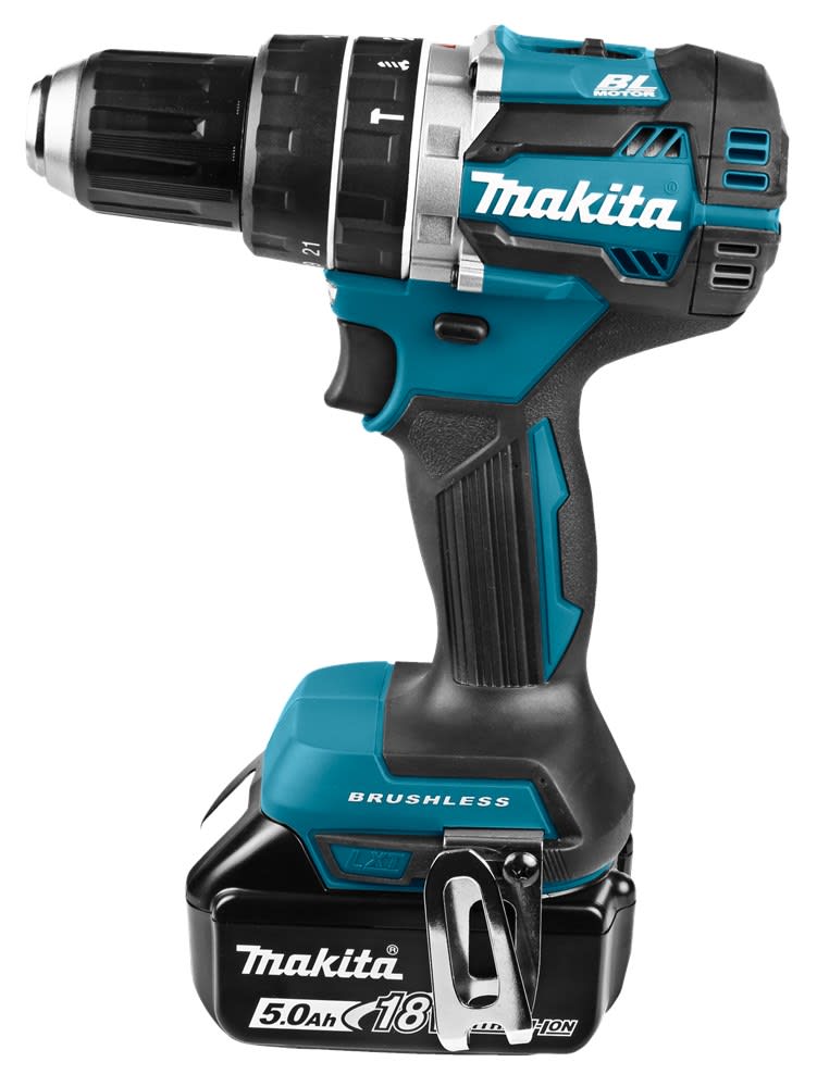 Makita Accu Klopboor-/Schroefmachine DHP484RTJ 18V 2x5,0Ah Met Lader In Mbox
