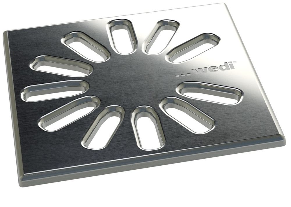 Wedi Fundo Afvoerrooster 1.1 115x115x5mm Vierkant