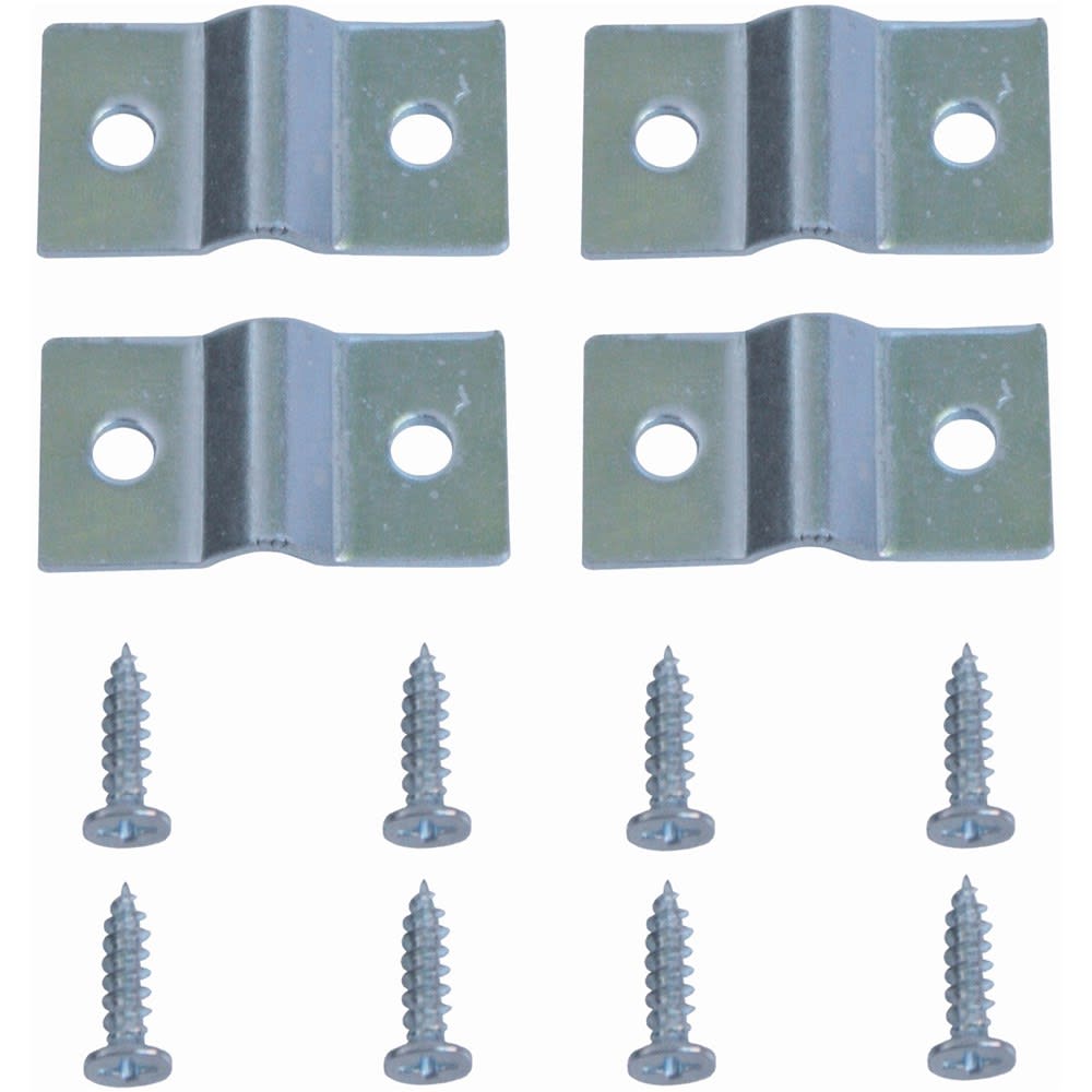FIS GB Traliebeslagsset Voor 5mm Gaas 50x50x2.0mm Verzinkt 4st