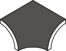 Product afbeelding voor Villeroy & Boch Binnenhoek Pro Architectura 3.0 Pool System Solid Grey 9x9cm Mat 3165C3900010