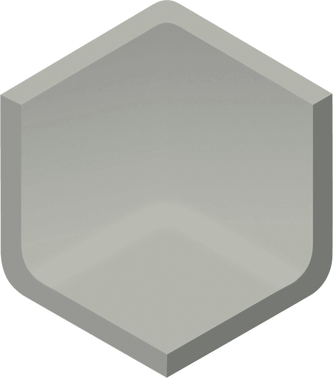 Product afbeelding voor Villeroy & Boch Binnenhoek Pro Architectura 3.0 Secret Grey 5x5cm Mat 3578C3600010
