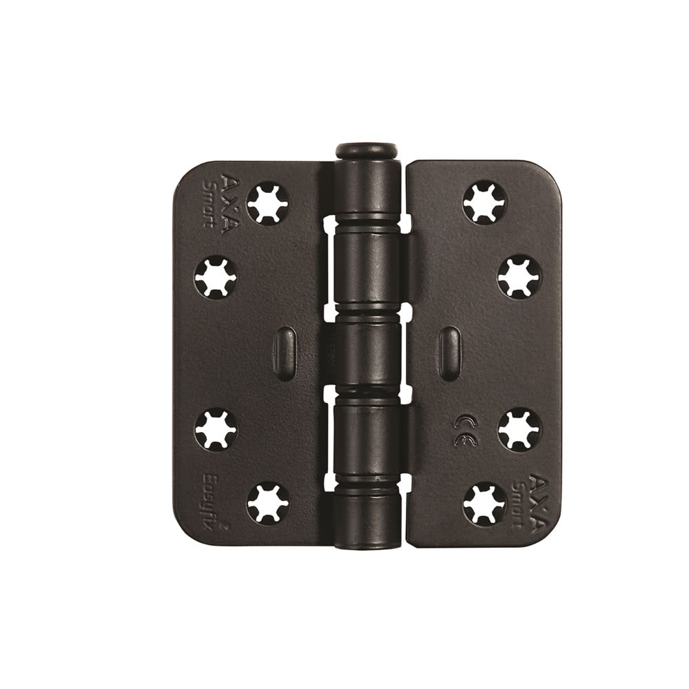 AXA Easyfix Scharnier Ronde Hoeken 89x89mm Zwart