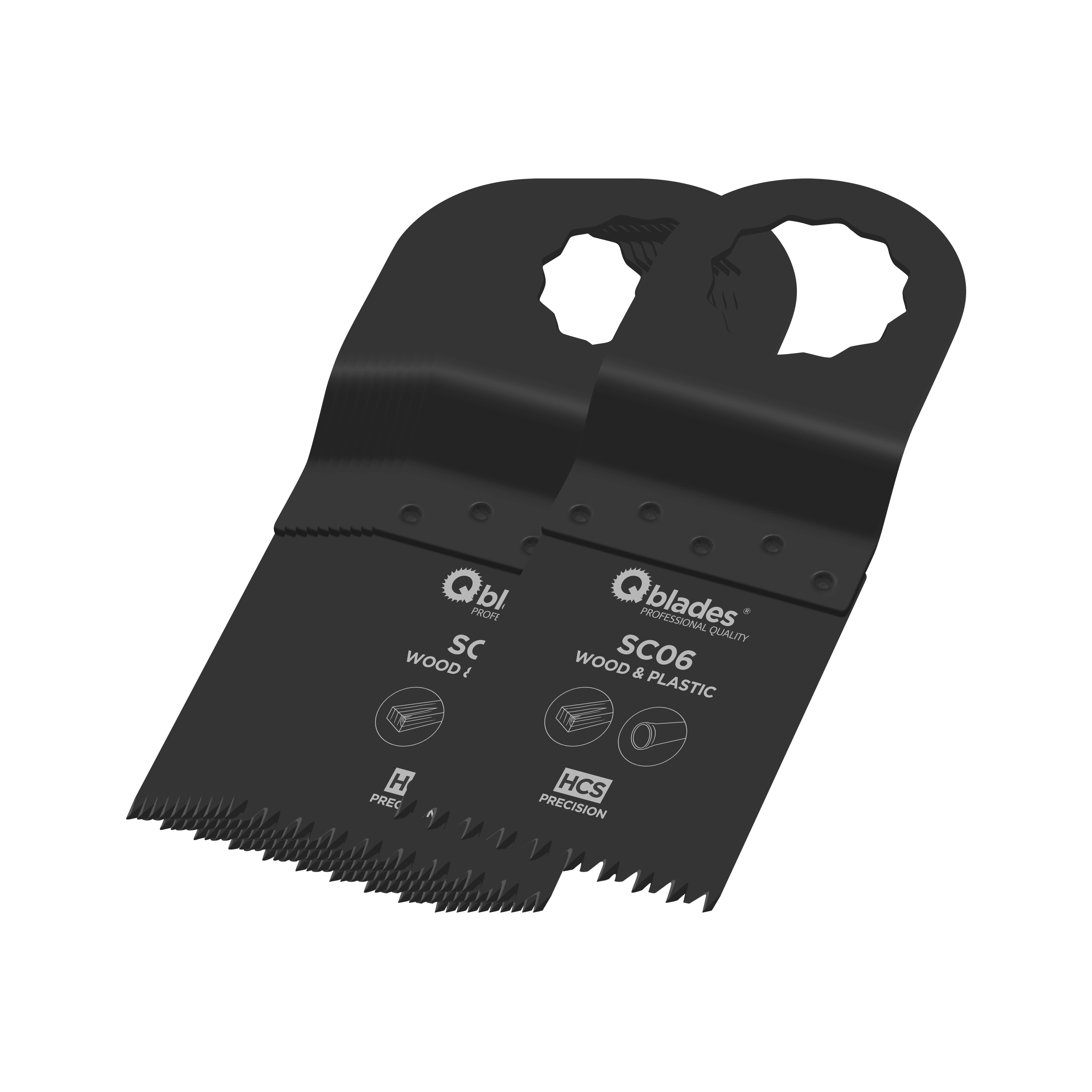 Qblades Multitoolzaagblad Precision SC06 34x40mm HCS 11st
