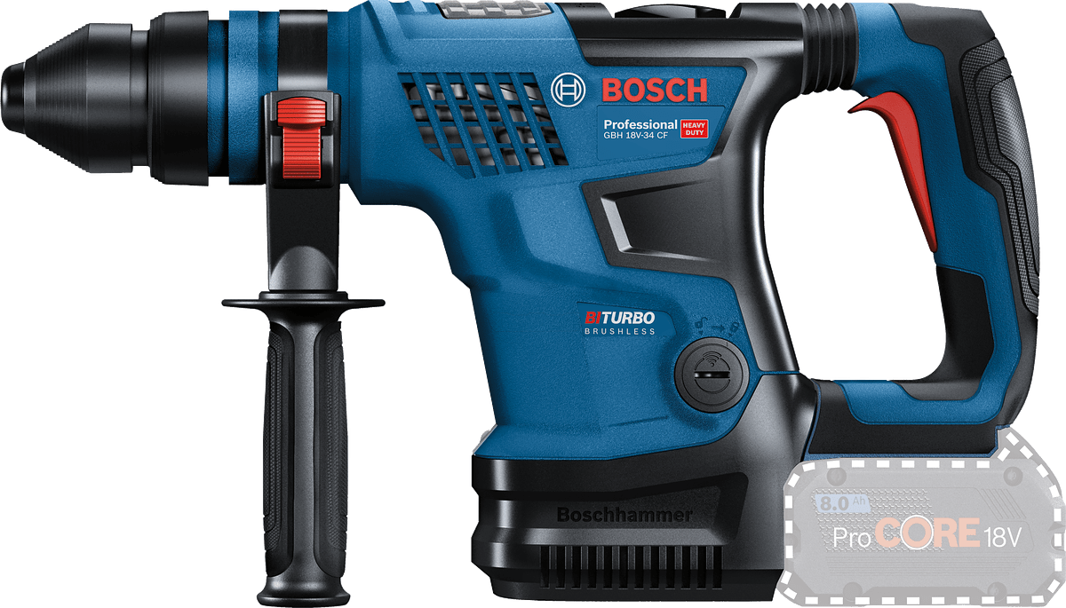 Bosch Accu Boorhamer GBH 18V-34 CF Solo In Koffer