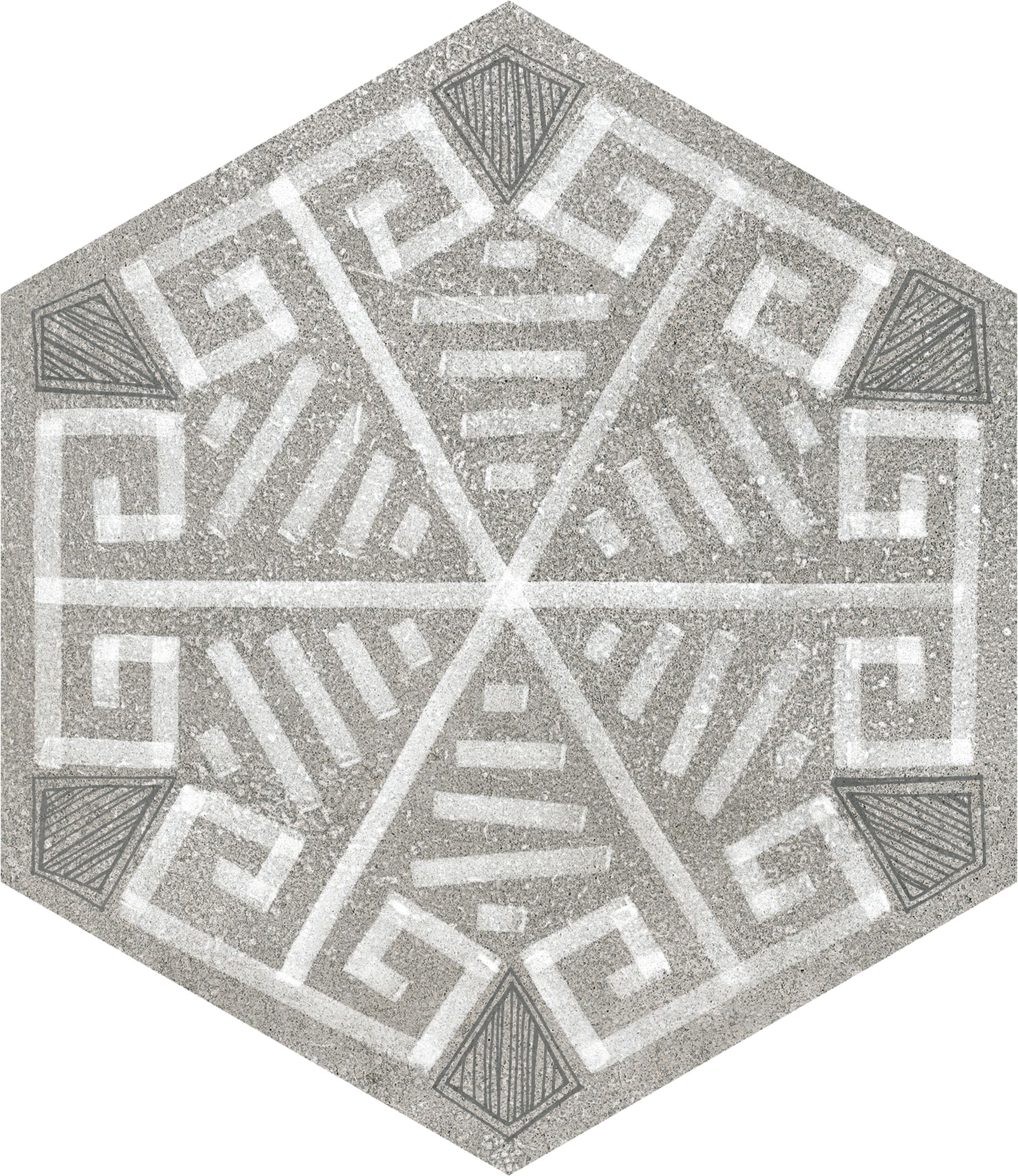 Product afbeelding voor Decortegel Rift Hexagon Igneus Mix 23x26,6cm 9mm Mat R9