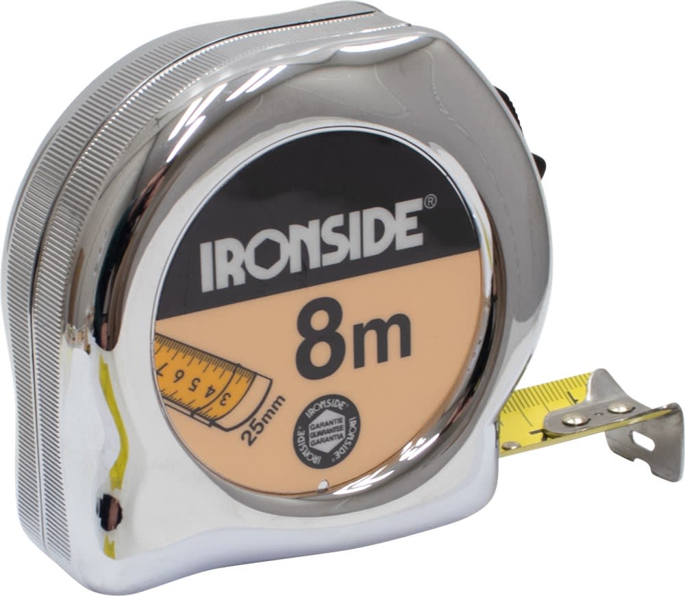 Ironside Rolbandmaat Professioneel 25mm 8m