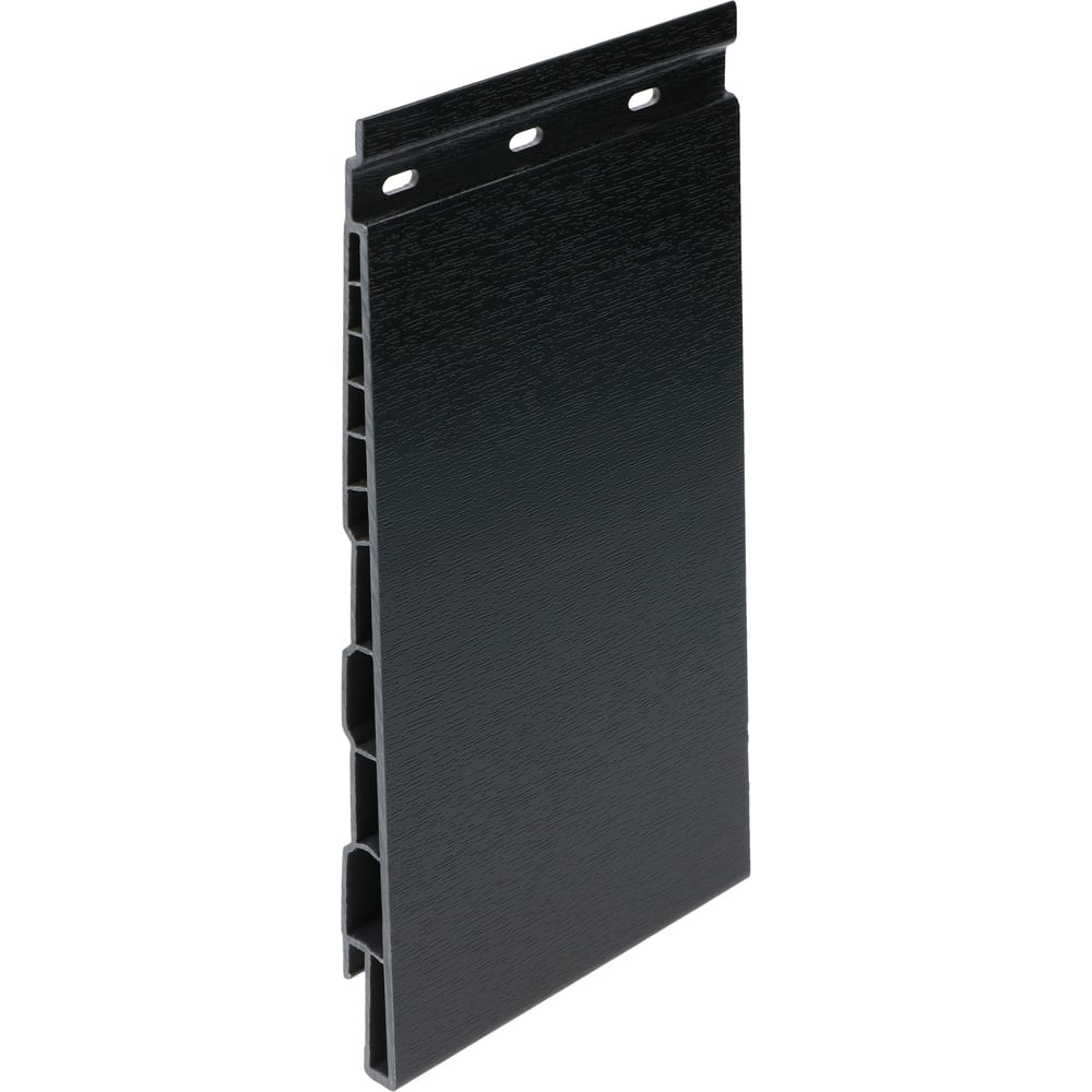 Keralit Gevelpaneel Potdeksel 177mm 600cm Zwart Classic Nerf RAL 9005