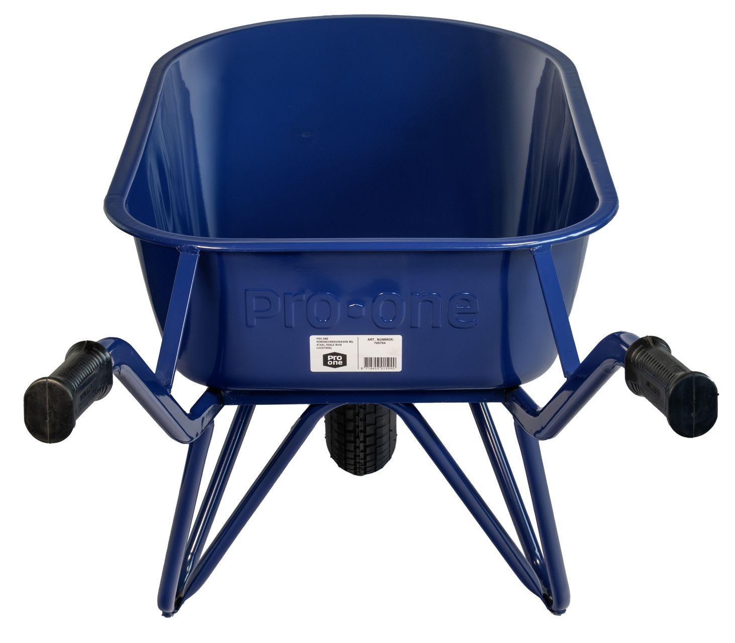 Product afbeelding voor ProOne Kruiwagen 85L Staal Buis Ovaal Blauw