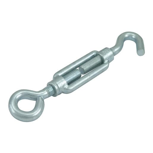 Draadspanner haak-oog M10 verzinkt 80 mm