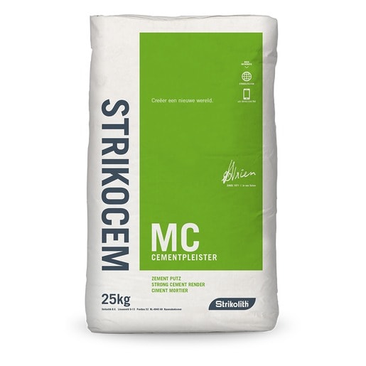 Strikocem MC Cementpleister Binnen/Buiten 25kg