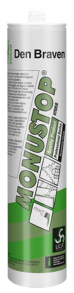 Zwaluw Beglazingskit Monustop 290ml Wit