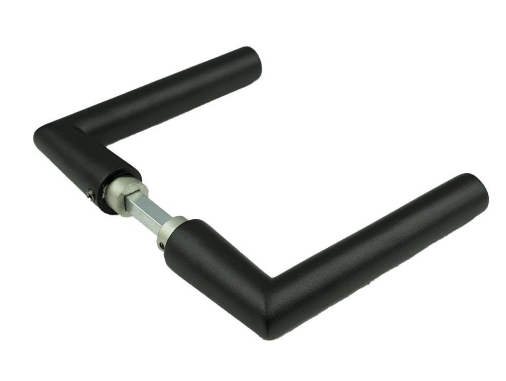 AMI Deurkruk 374 L-model 38-42mm Aluminium Zwart Paar