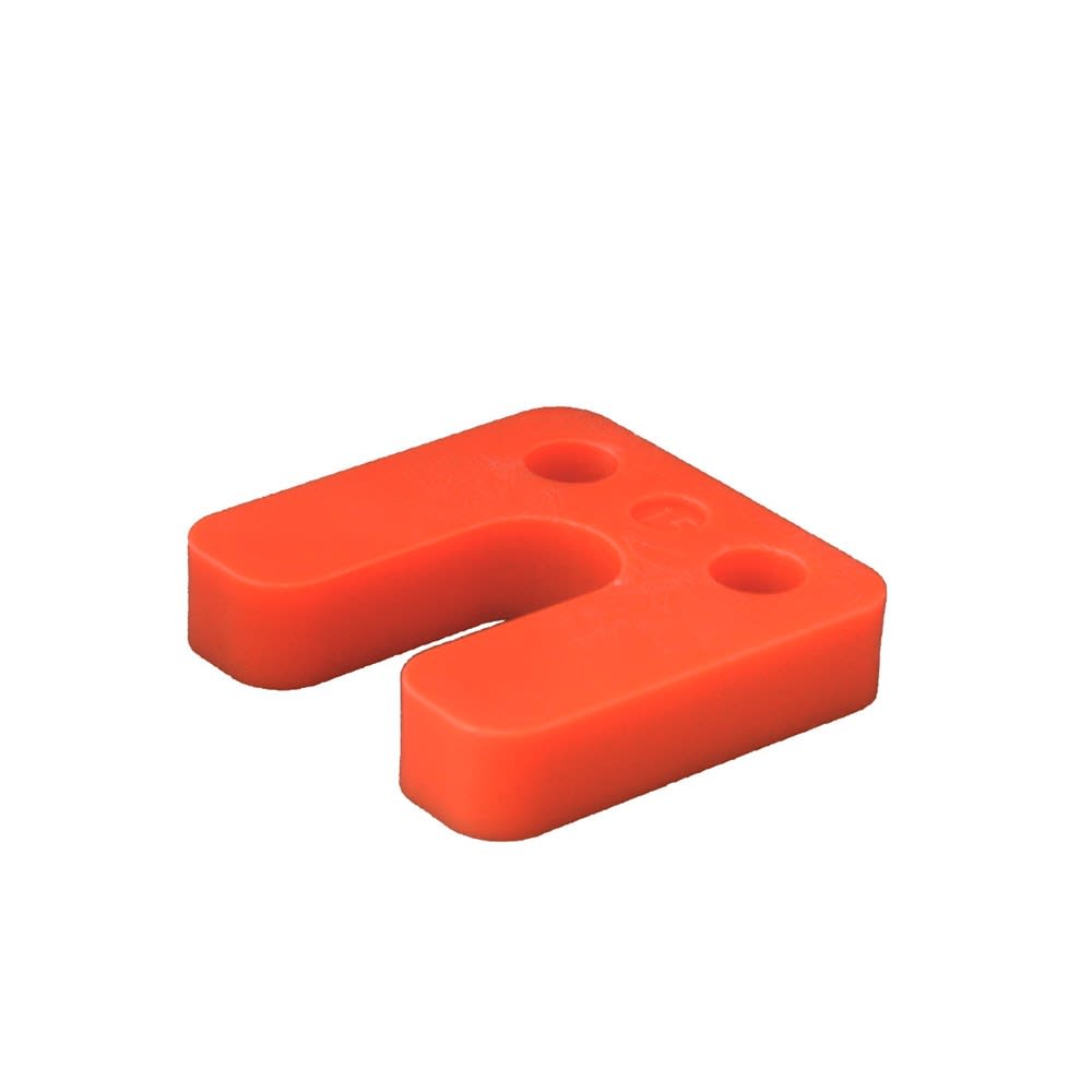 GB Drukplaat Met Sleuf 1mm Kunststof Oranje 48st 34755