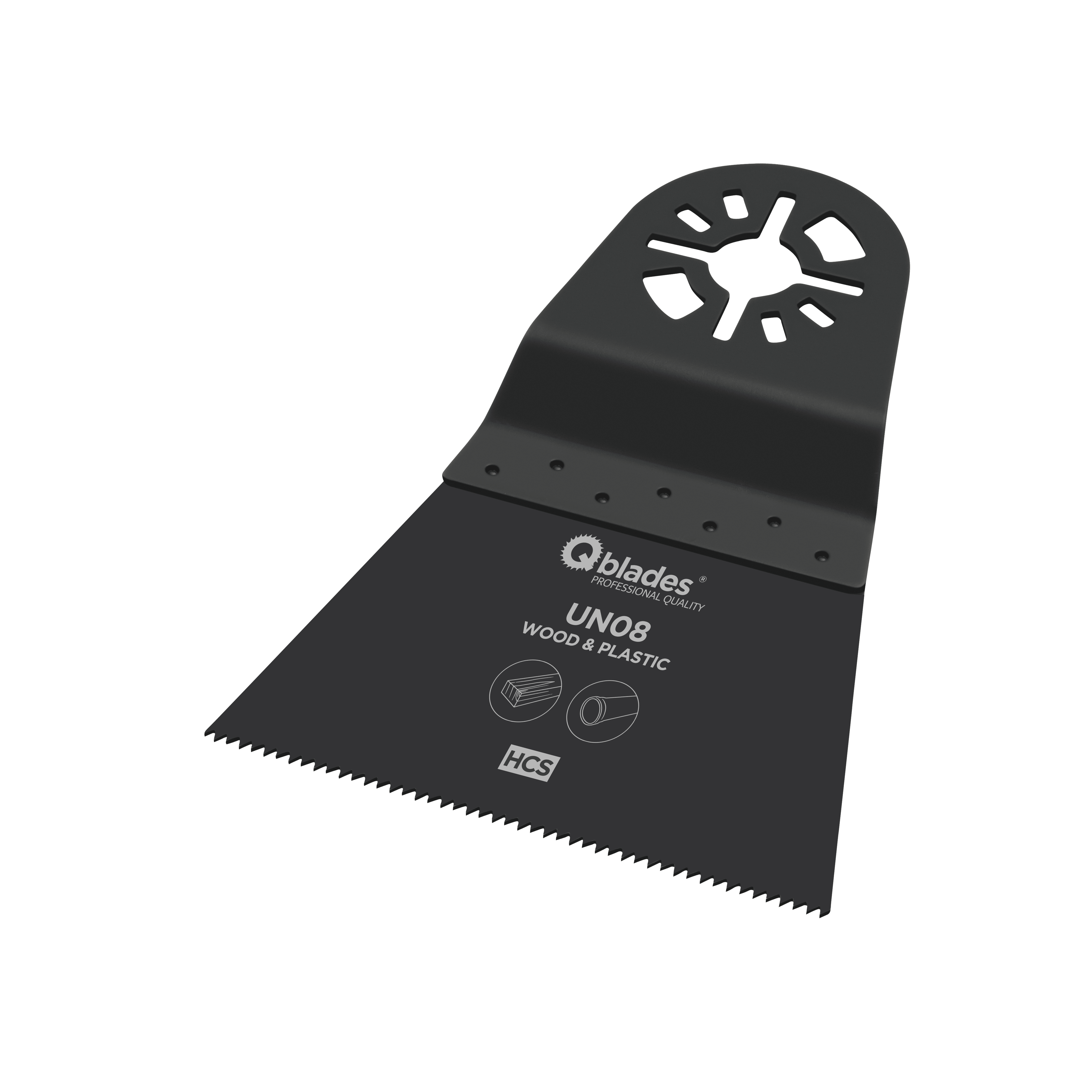 Qblades Multitoolzaagblad Standaard UN08 65x42mm HCS 1st