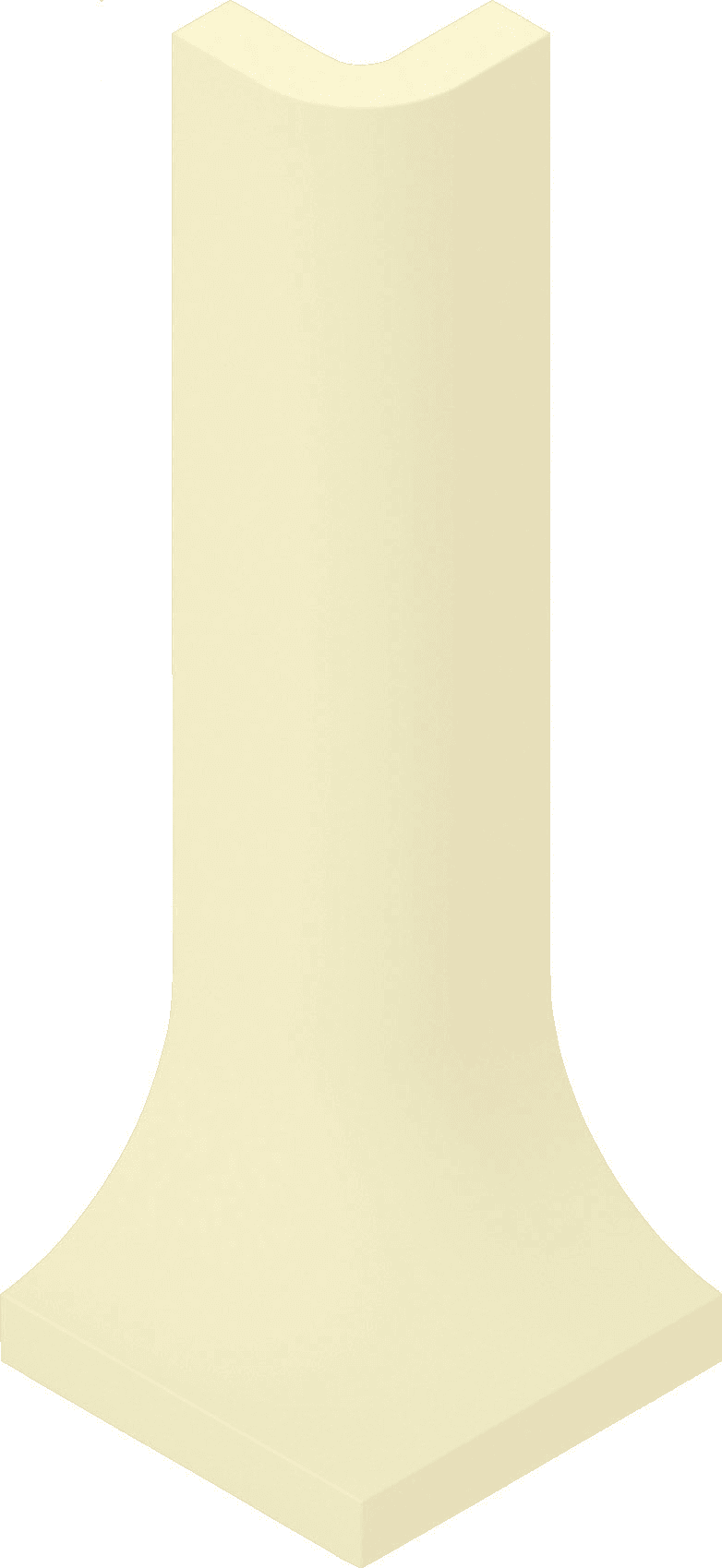 Villeroy & Boch Binnenhoek Pro Architectura 3.0 Biscuit Yellow 3x10cm Mat 2074C2210010