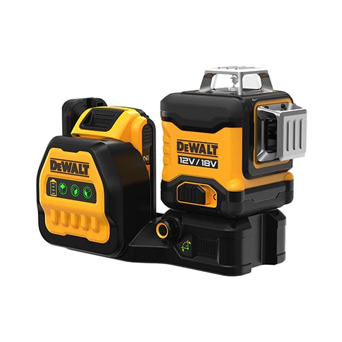 DeWALT Multilijnlaser DCE089D1G18QW 12/18V Groen 3x360 Graden Zelfnivellerend