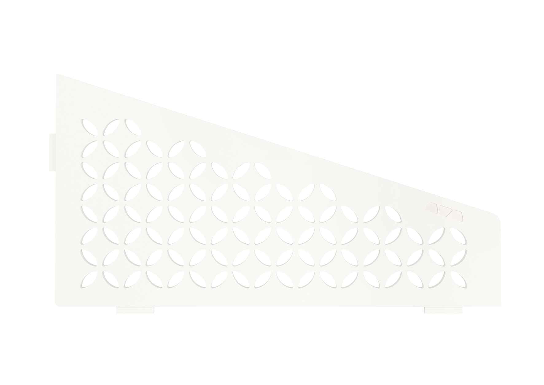 Schlüter SHELF-E-S3 Planchet 154x295mm Design Floral Alu Met Kleurcoating Zuiver Wit Mat SES3D5MBW