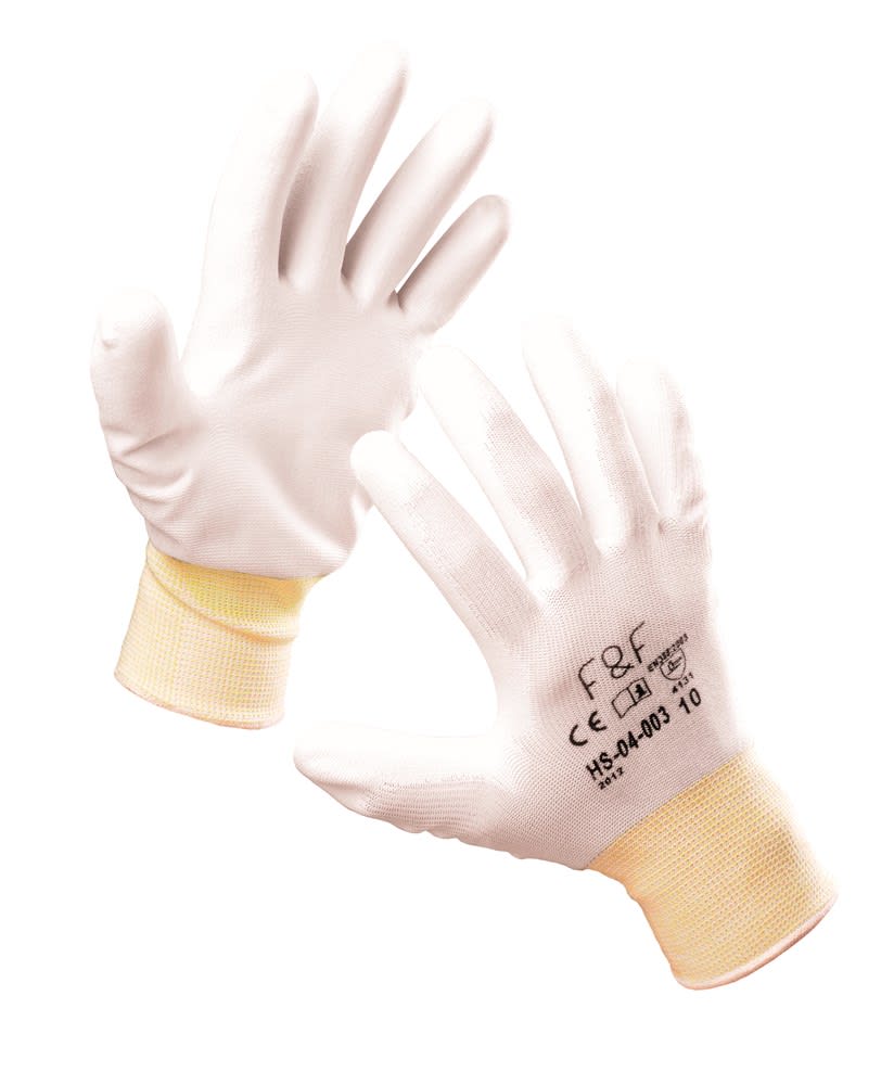 F&F Handschoen HS-04-003 Bunting Light Maat 11 Wit