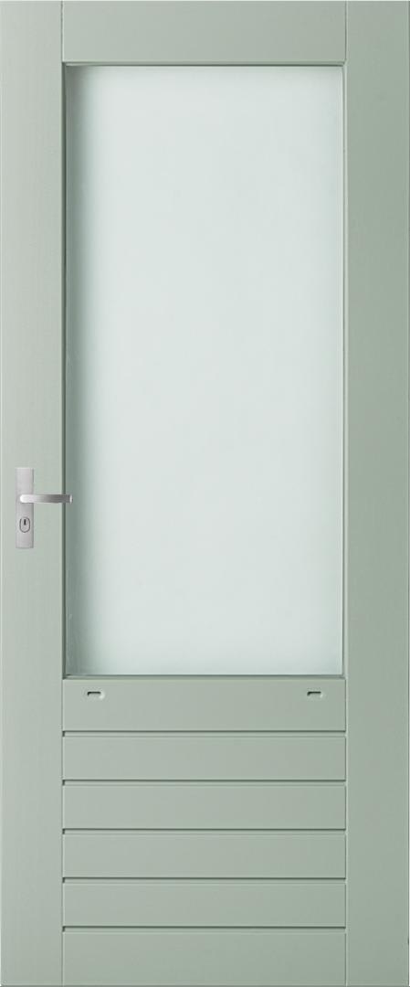 Weekamp Stapeldorpeldeur PR Hardwood WK046 83x201.5cm Borstwering 66.4cm Wit Gegrond FSC Mix 70%