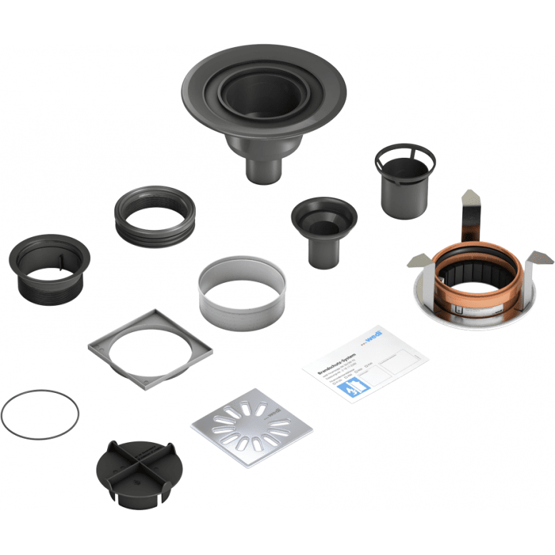 Wedi Fundo Sleufdrain Verticaal DN-50