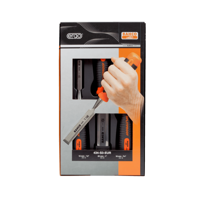 Bahco Steekbeitelset Ergo 434 12-18-25mm 3-Delig