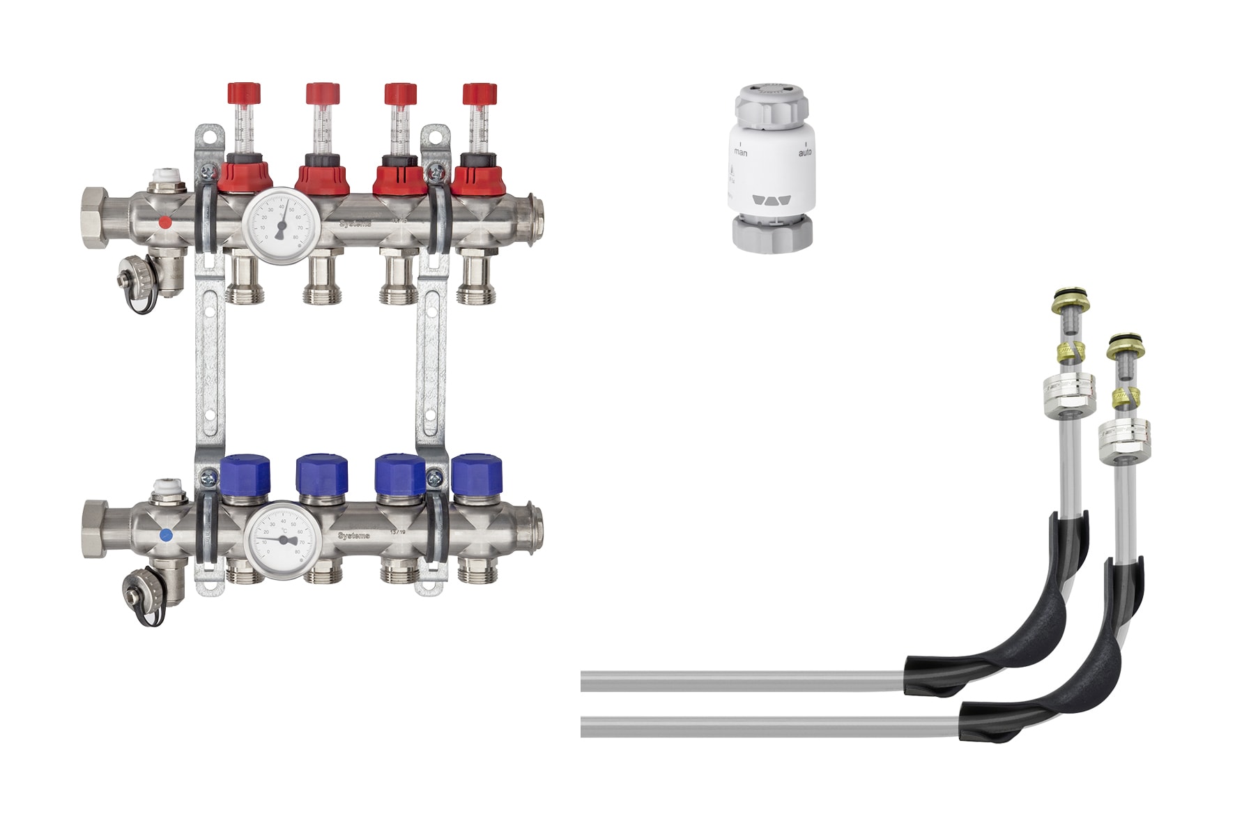 Schlüter BEKOTEC-THERM-ASP-9-14 9 Verwarmingscircuits Pijp 14mm BT9AS14