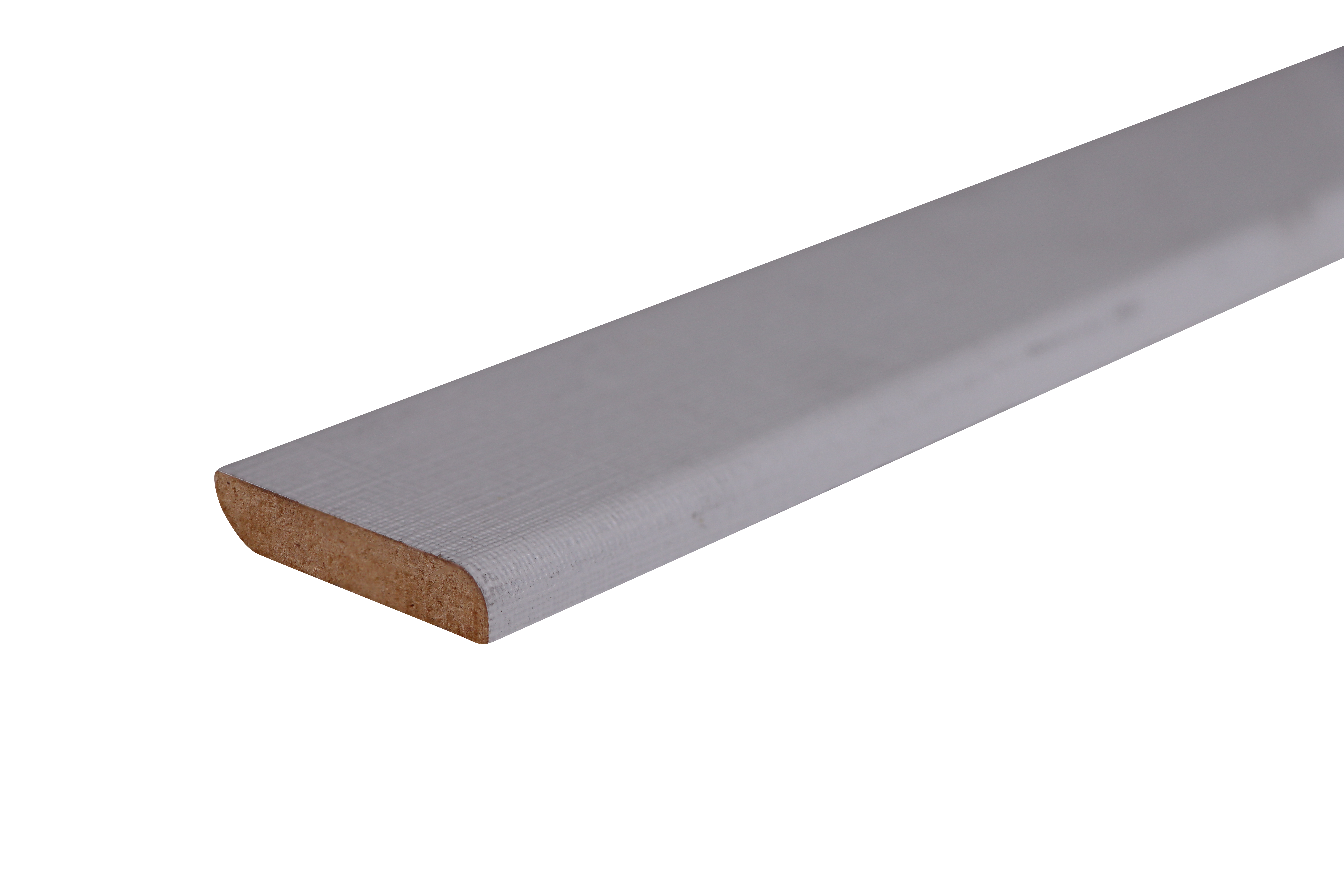 LUMBO MDF Plafondlijst 8x40mm 260cm Wit Linnen 70% PEFC